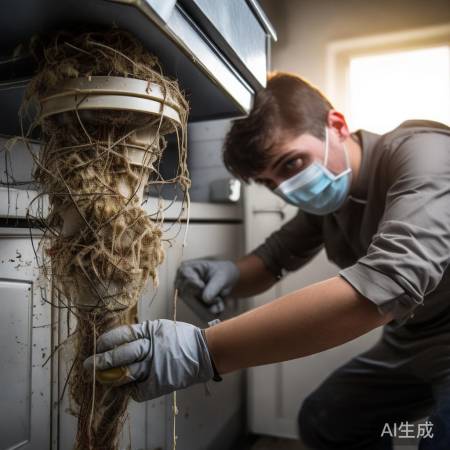 检查消毒柜排水管