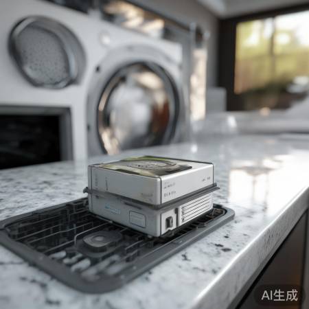 洗衣机电池供电，有寿命。