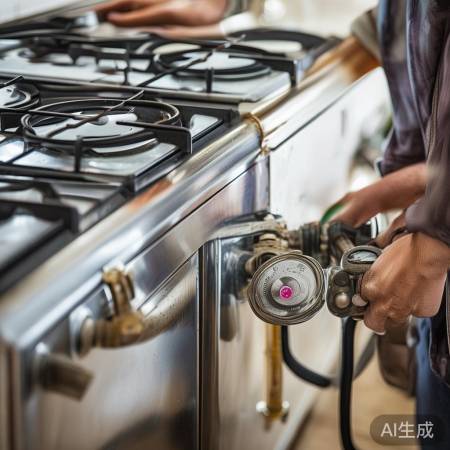 燃气压力不足，灶具旋转困难