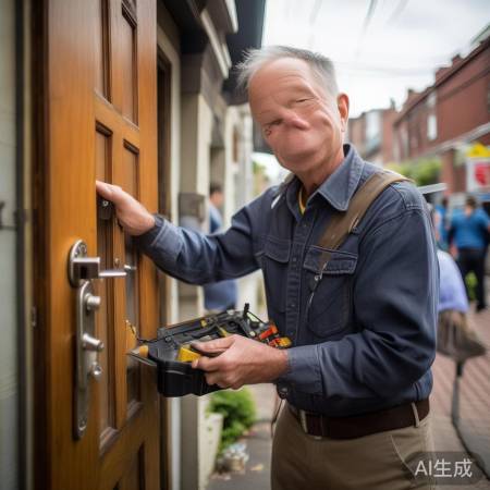 邻居换锁，师傅态度好