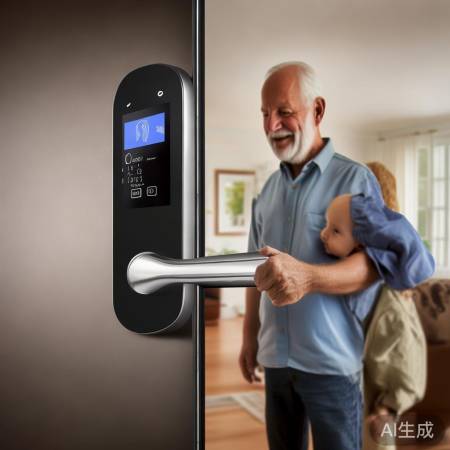 别墅防误触指纹锁