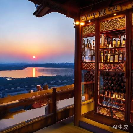 郑州黄河风景区酒柜览景