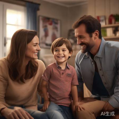 自信笑容感染全家