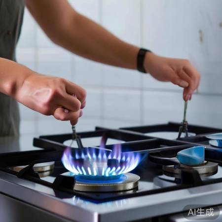 燃气灶安装与火焰调整