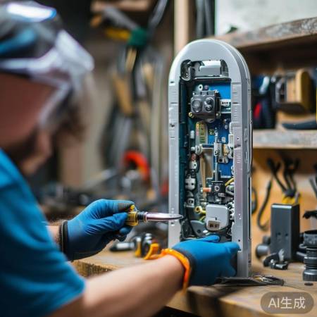 操作智能锁，注意安全，勿伤手。