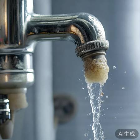 热水器出水量减小，疑水垢堵塞