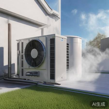 空气能热水器，热泵加热。