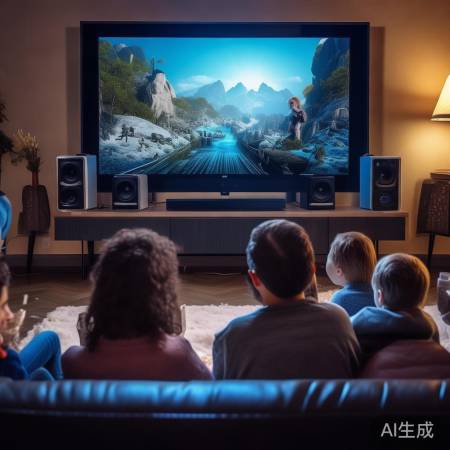 连接音响，享沉浸观影