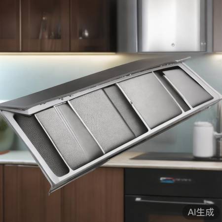 吸油烟机过滤系统：油网与活性炭