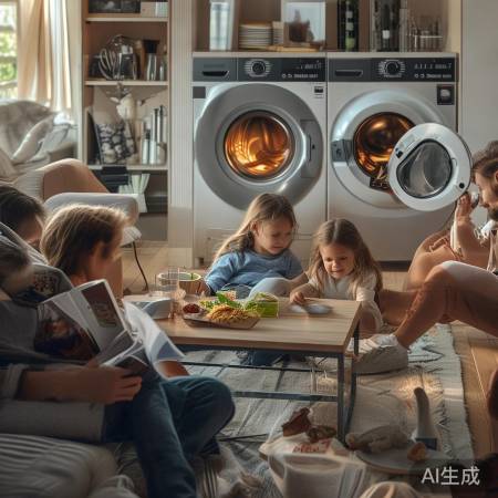 洗衣机解放双手，生活更美好