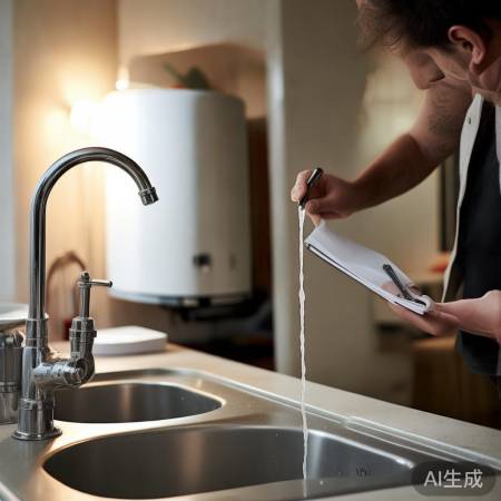 检查水压,确保热水器正常工作。