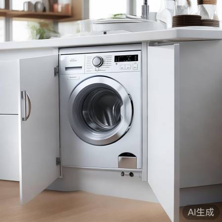 嘉格纳洗衣机24H急修服务分解%智能家居新趋势：柜门内置洗衣机，生活更便捷