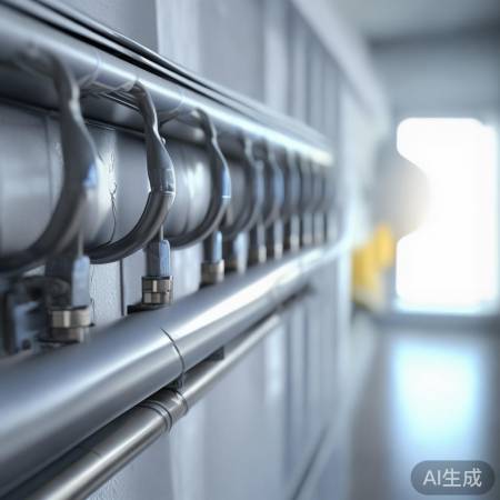 管道牢固固定，确保空调稳定运行