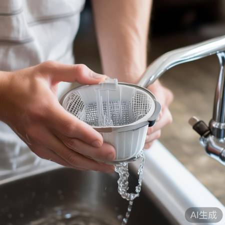 找到盖子，轻松卸滤网