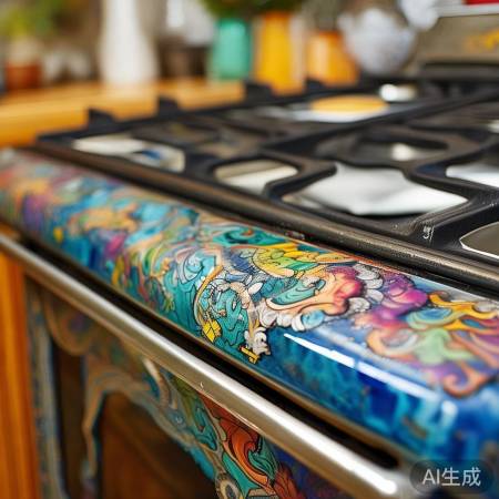 搪瓷灶色彩斑斓，易褪色