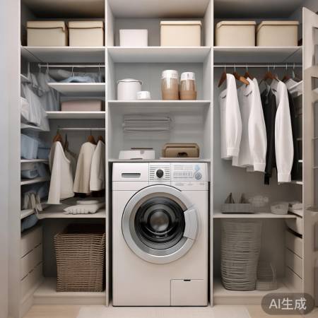 斐雪派克洗衣机客服维修热线阐明—衣帽间洗衣机布局，空间利用新方案